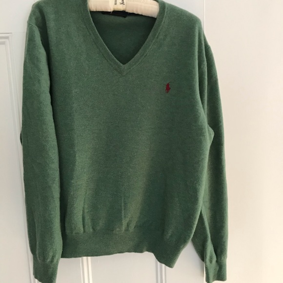 POLO by RALPH LAUREN merino wool v-neck sweater - Picture 5 of 5